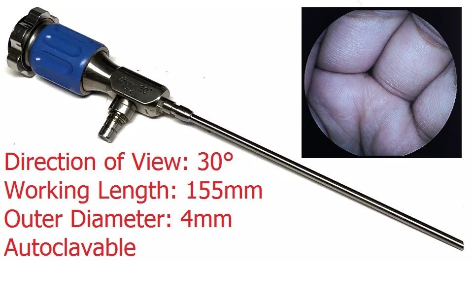 Stryker IDEAL EYES Rigid Endoscope Arthroscope 4mm 155mm 30 degree Autoclavable