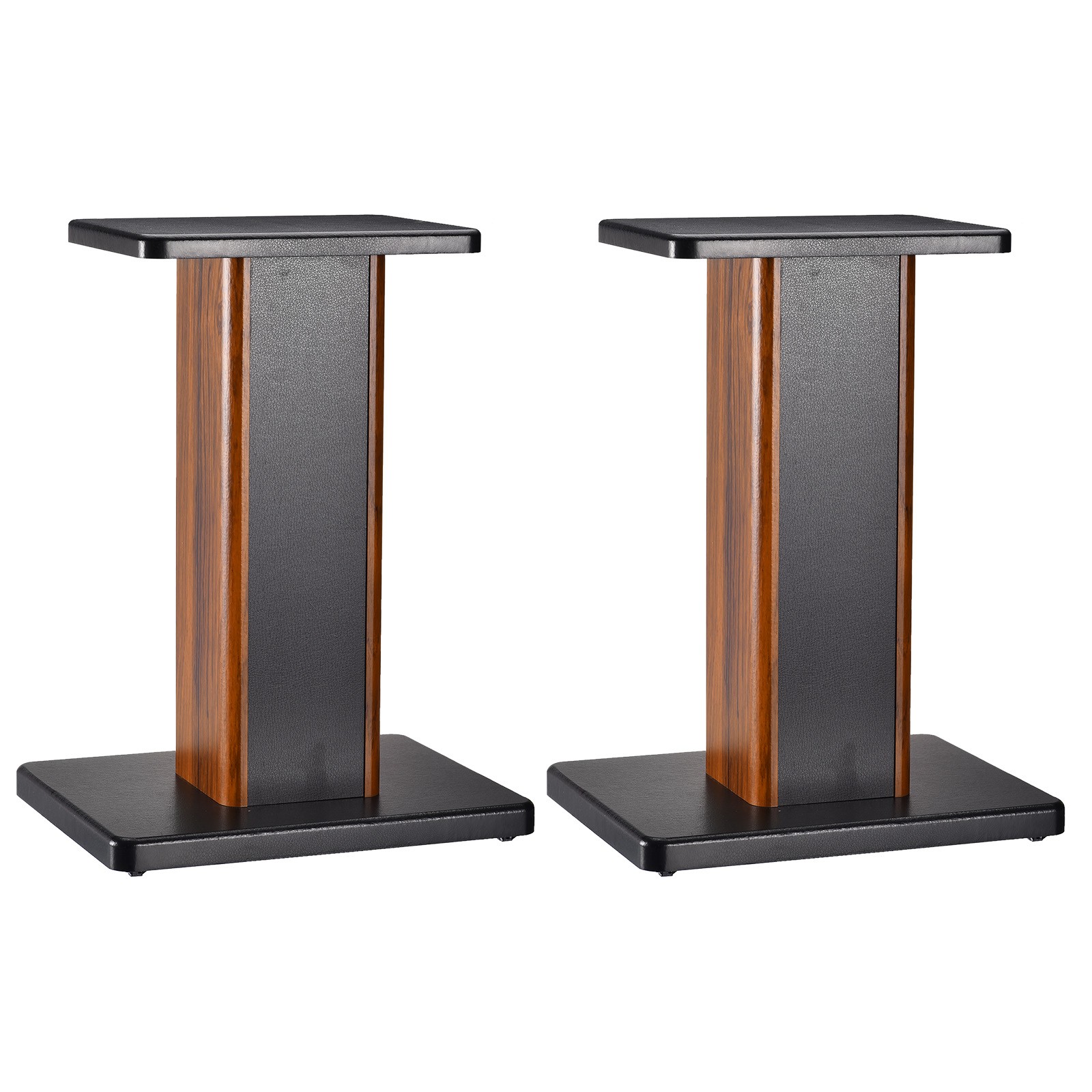 2 x Wood Speaker Stands 15.7 Inch (40cm) Speaker Stand Hollowed Stands