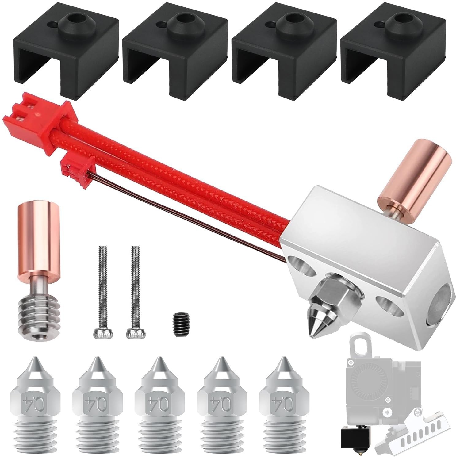 Sprite Extruder Upgrade Heater Block Kit for Creality, Ender 3 S1 Pro