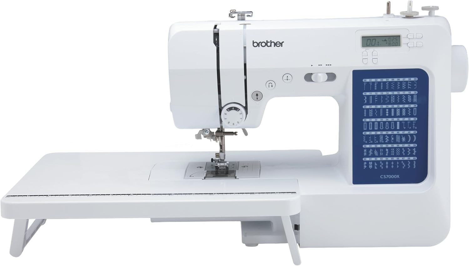 CS7000X Computerized Sewing and Quilting Machine, 70 Built-in Stitches, LCD Disp