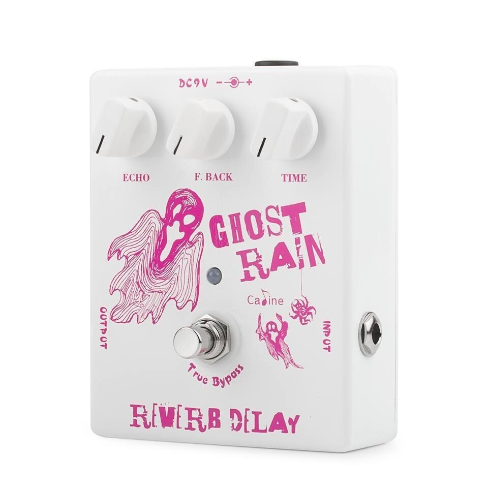 Caline CP-41 Ghost Rain Delay/Reverb Effect Pedal 25-600ms Delay Time TrueBypass
