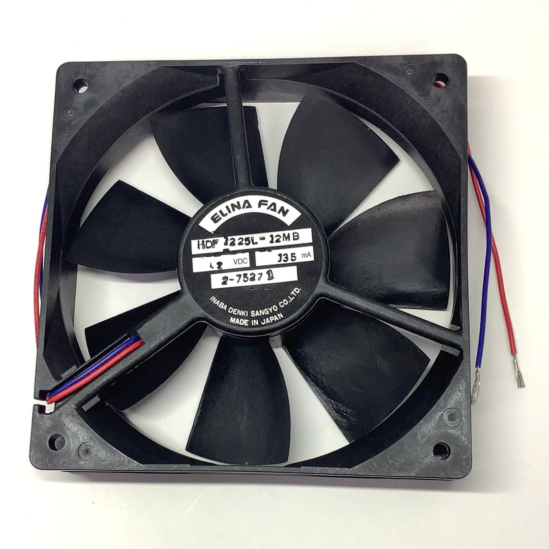 HDF1225L-12MB - ELINA - 120 X 120 X25.4 MM 12VDC 135MA 1750 RPM FAN