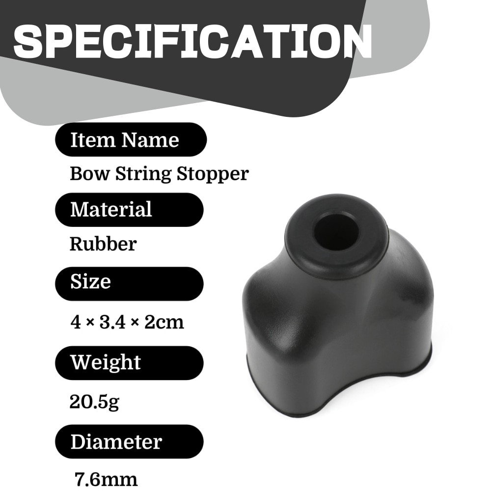 Bowstring Stopper Suppressor Rubber Shock Absorber Stabilizer Archery Hunting