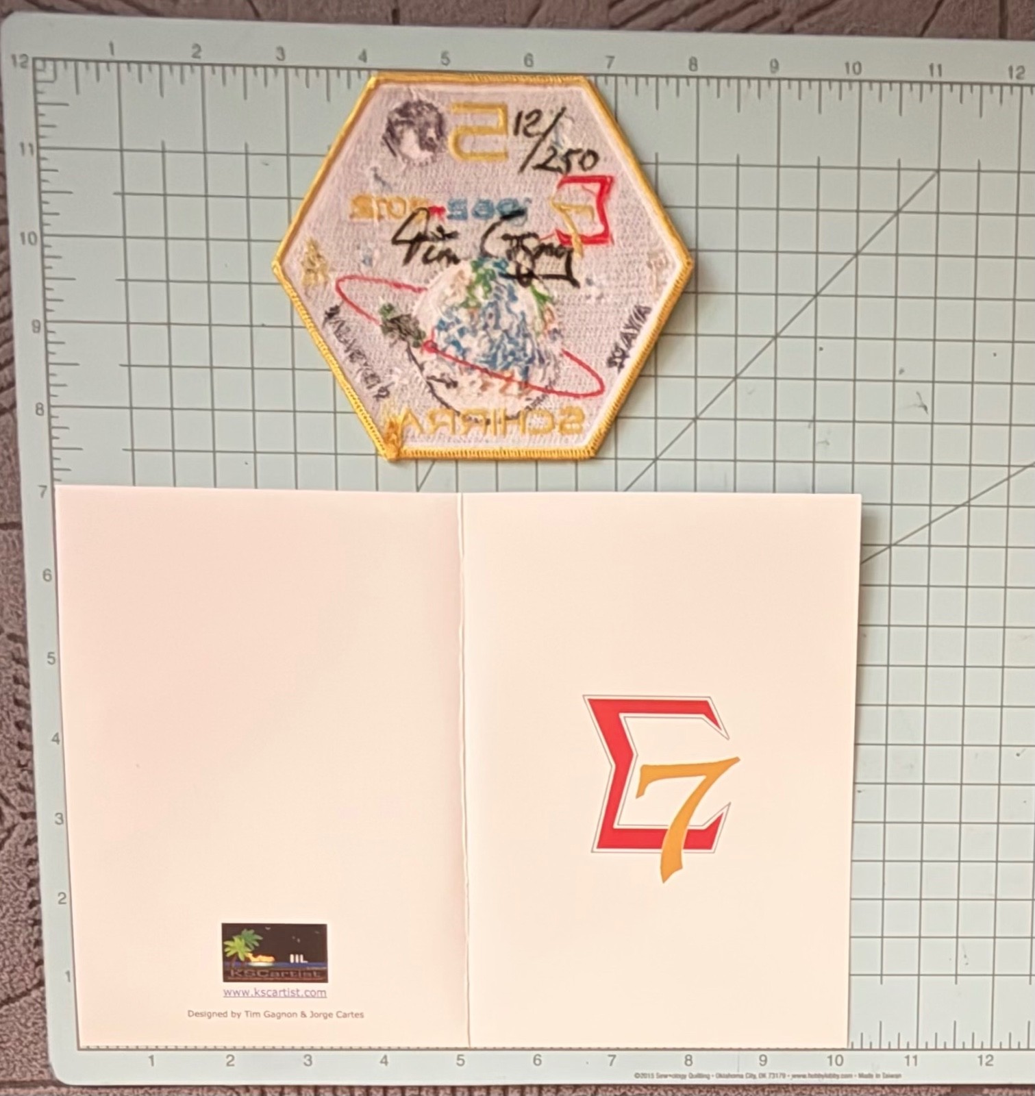 NASA-Sigma 7 50th Anniversary patch and folio