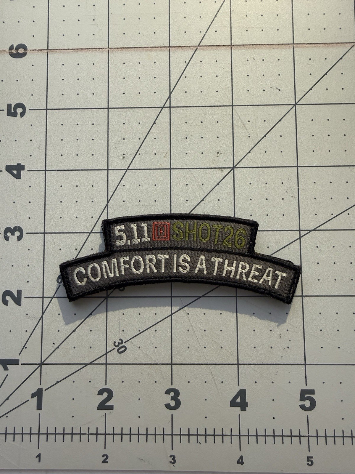 5.11 Rare Morale Patch Embroidered “Comfort Is A Threat” 2026 Shot Show