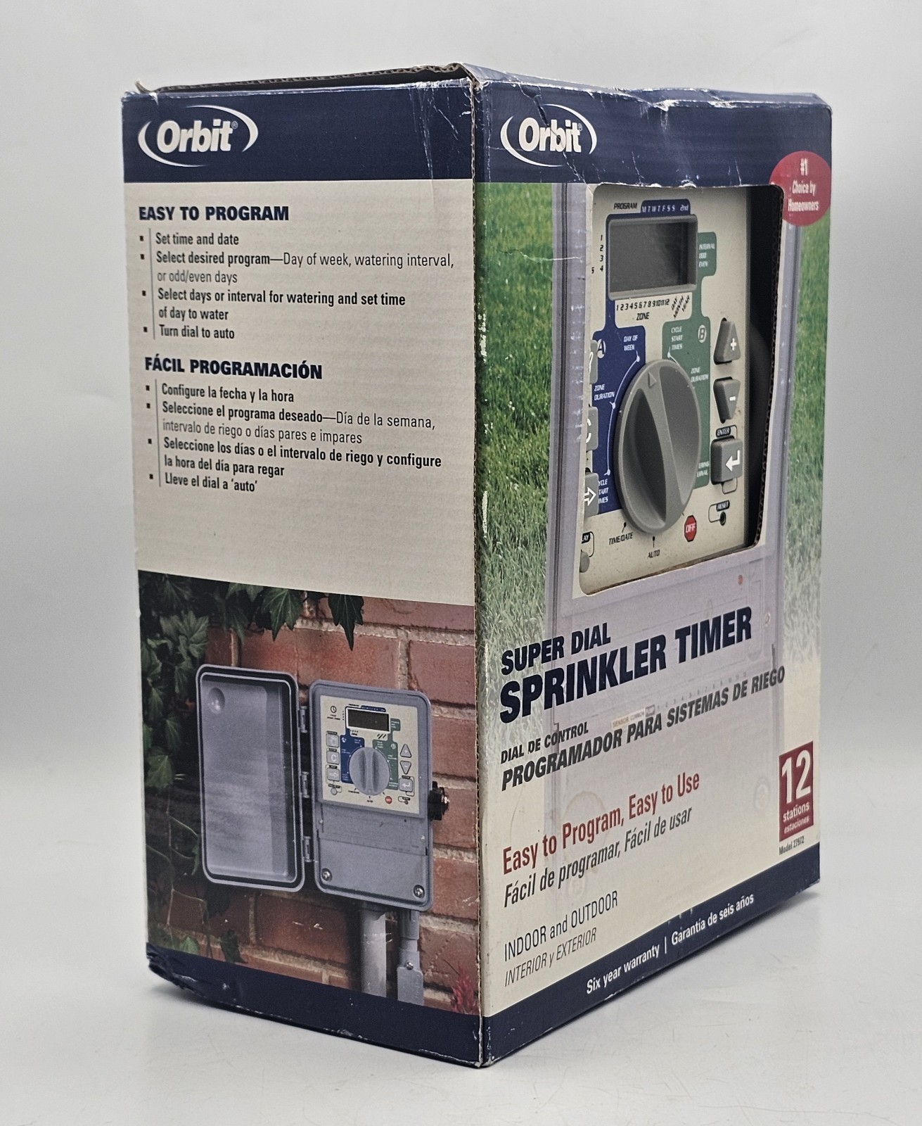 NOS Orbit Watermaster 12 Station Super Dial Sprinkler Timer Model 27972