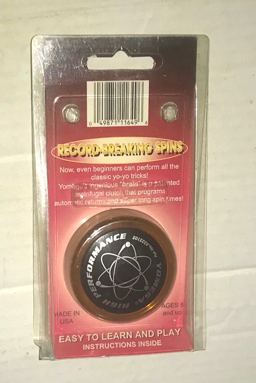 YOMEGA YO-YO WITH A BRAIN HIGH PERFORMANCE: NEW (OLD STOCK)