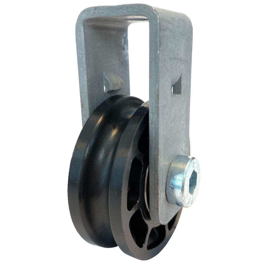Cable Pulley incl. bracket, heavy duty / 2.05 in (52 mm) Diameter