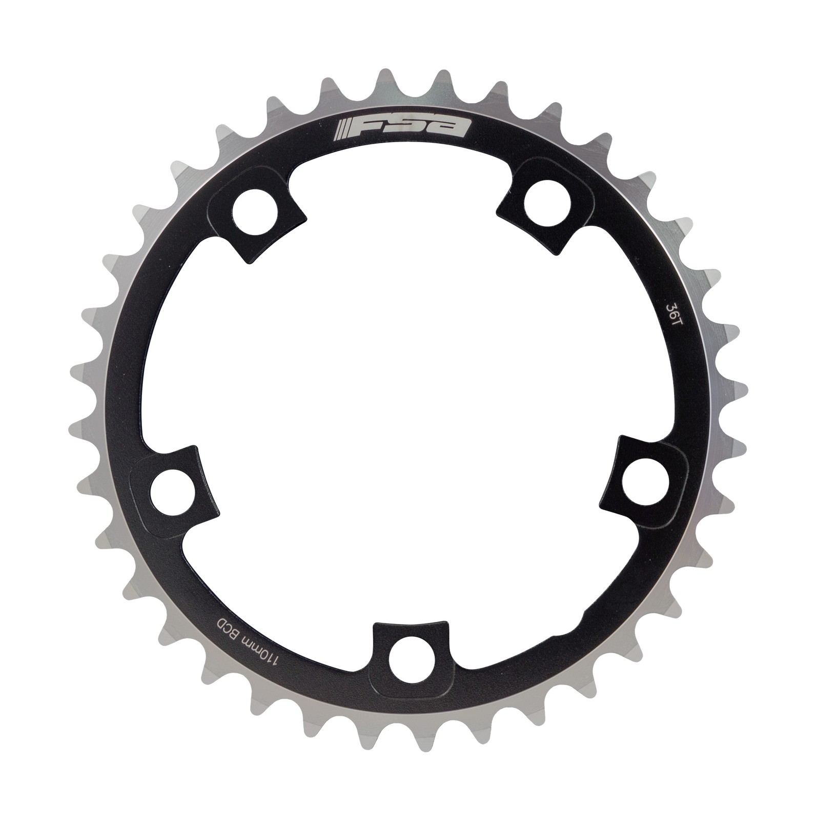 FSA Unisex's Pro Road N10/11 110BCD Chainring-Black, 110 x 36t
