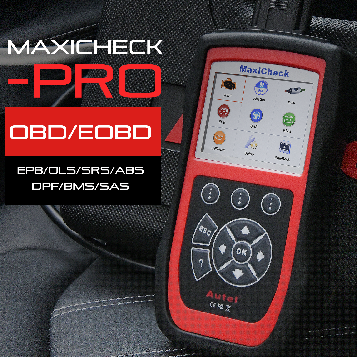 Autel MaxiCheck Pro Auto Bleed Tool for ABS Brake Bleeding, SRS, BMS, DPF, EPB