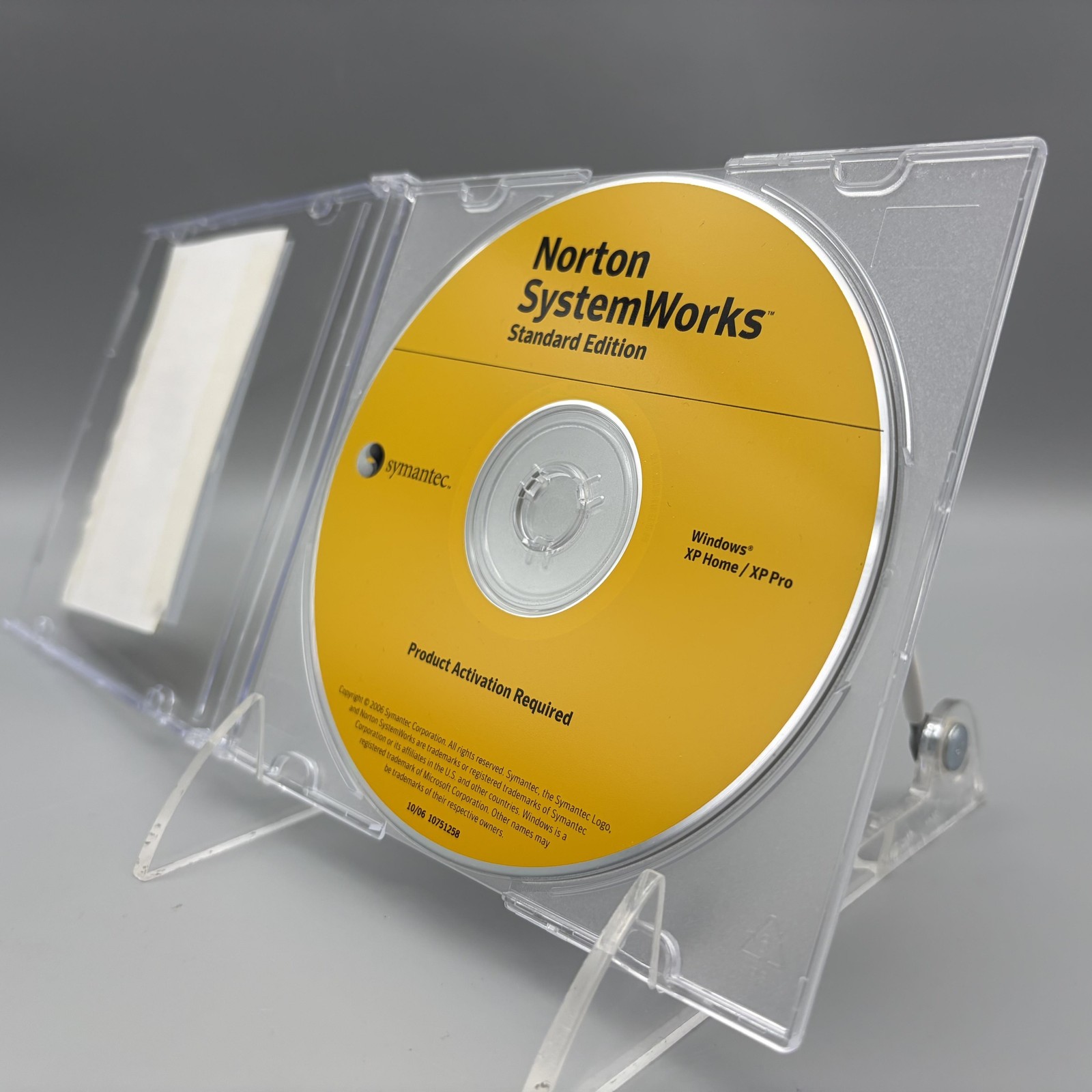 Vintage 2006 Norton SystemWorks Standard Edition Windows XP CD W/ Key