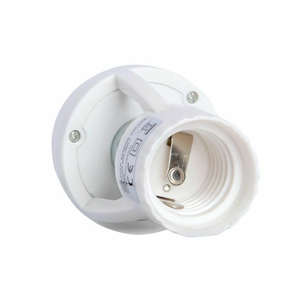 2x Motion Sensor Light Socket,E26/E27 Smart Lamp Bulb Holder Adapter Auto On/Off
