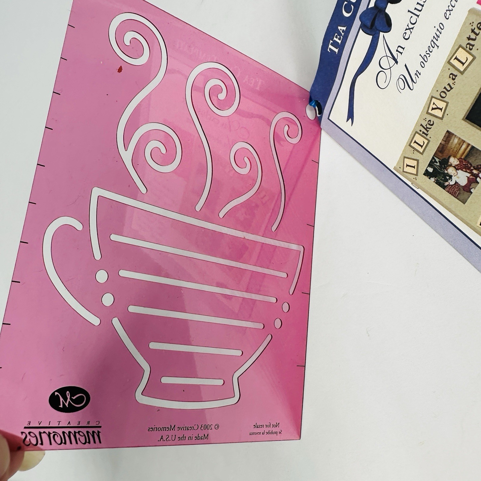 2003 Creative Memories Tea Cup Template Scrapbooking Crafts Journal Boxes More