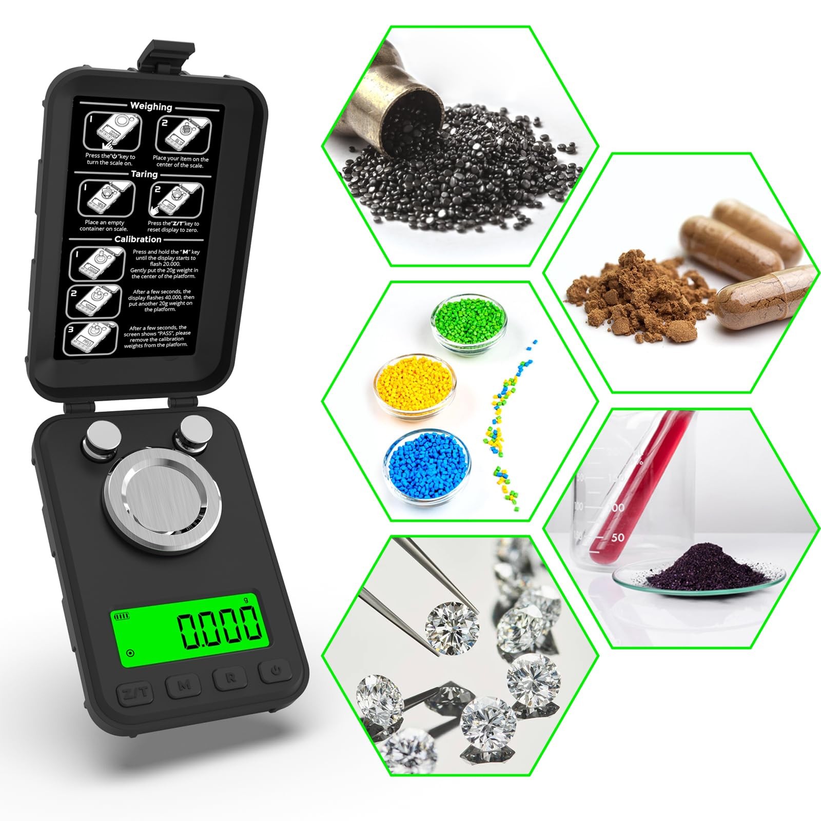 MAXUS Reloading Scale 50g/01g with Powder Trickler and 3 Backlight Modes