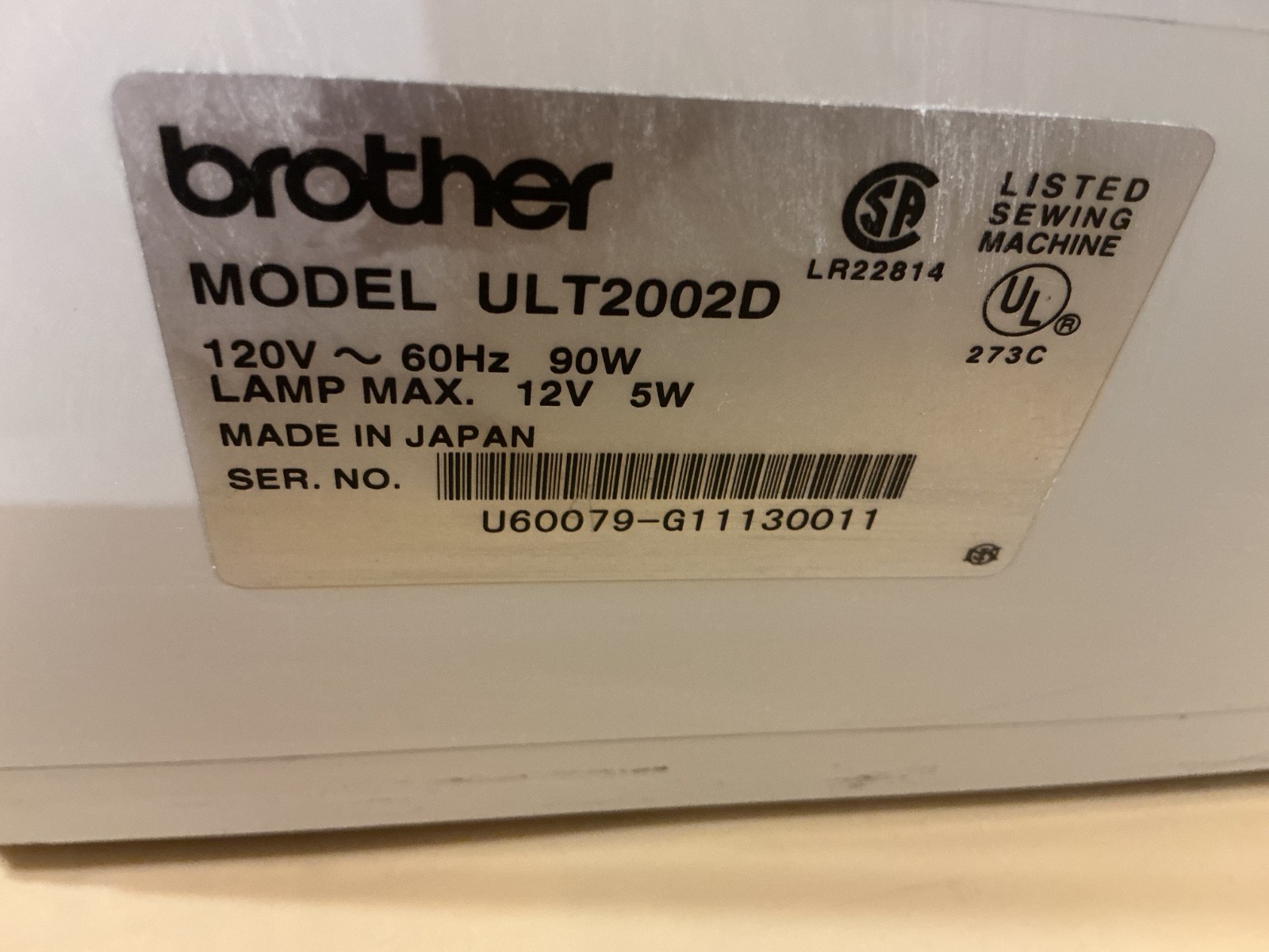 Brother Disney ULT-2002D Computerized Sewing and Embroidery Machine