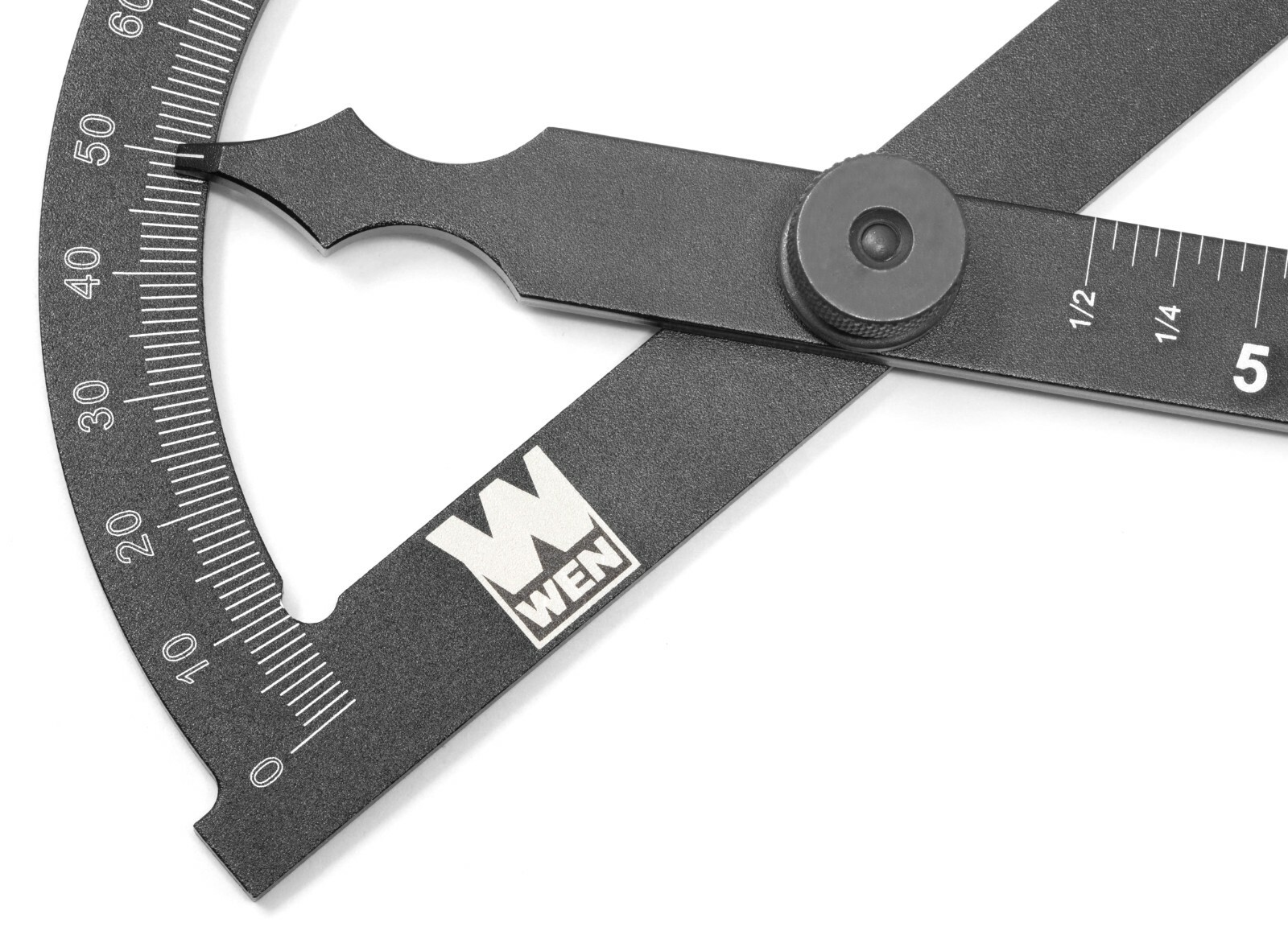 WEN ME512P Adjustable Aluminum Protractor & Angle Gauge with Laser Etched Scale
