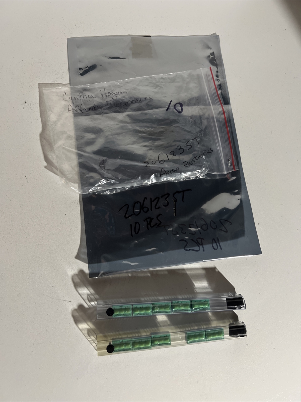 10pc 206-123ST Dip Switch SPDT 3 Position Through Hole Slide