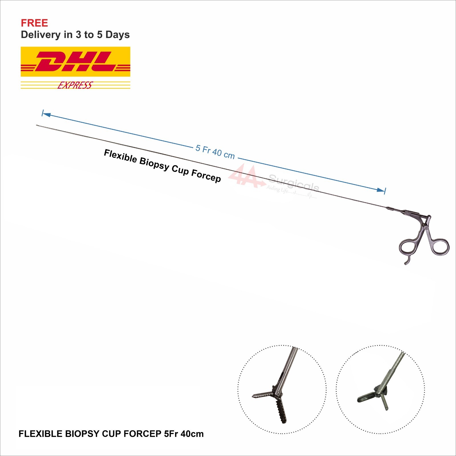 4A  FLEXIBLE BIOPSY CUP FORCEP 5Fr 40cm