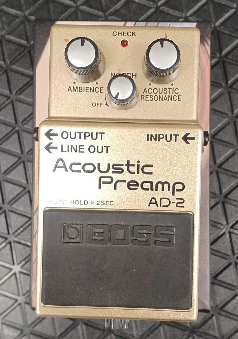 BOSS AD-2 Acoustic Preamp Pedal Guitar Effects Used