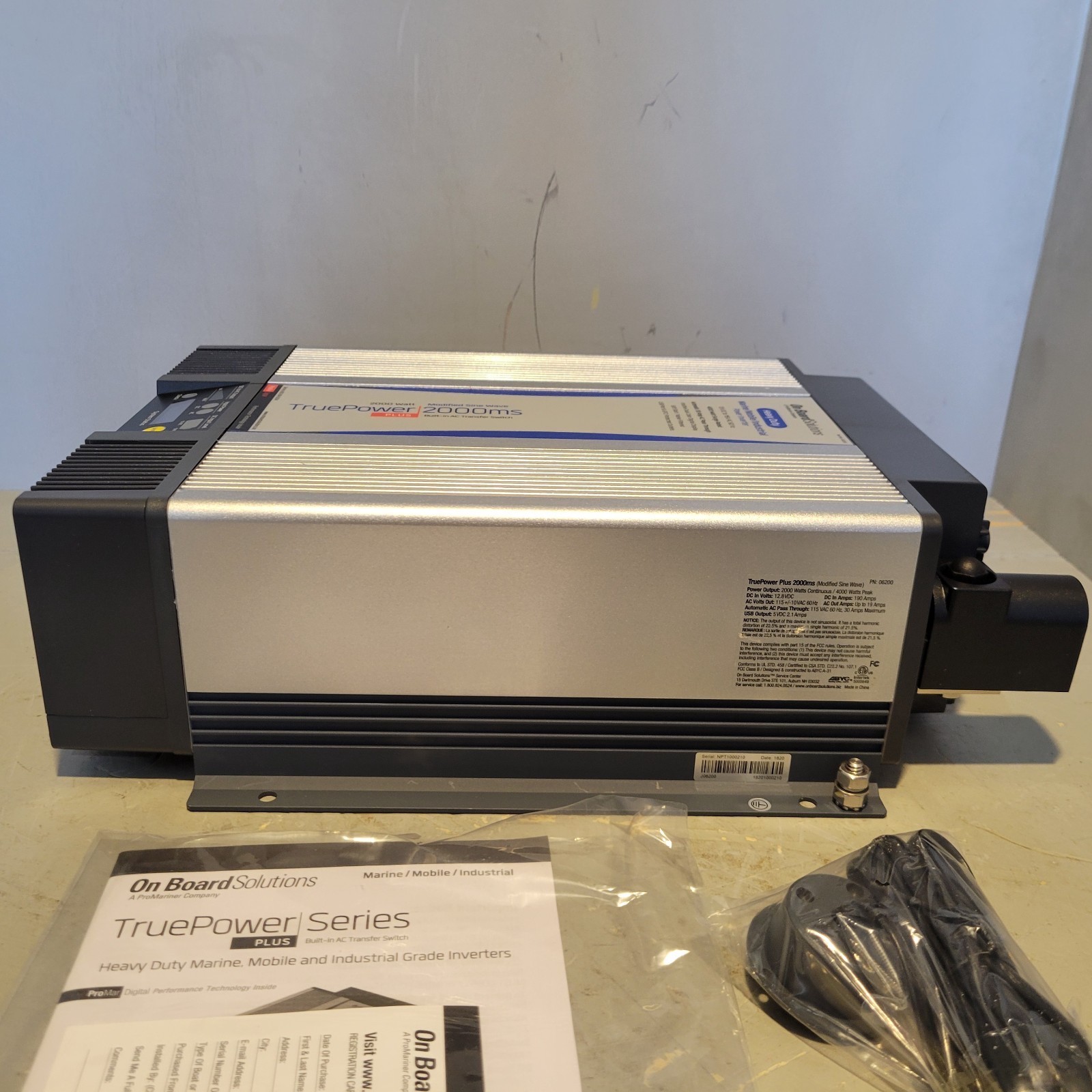 ProMariner TruePower Plus 2000ms Sine Wave Inverter, 30A, 06200
