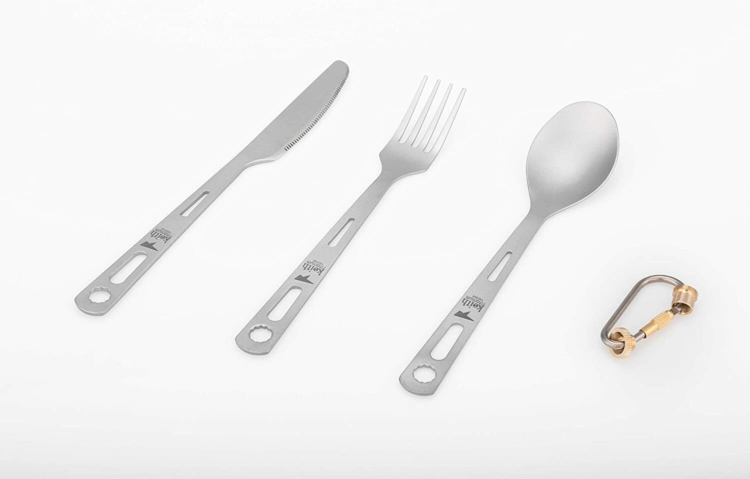 Keith Titanium Ti5310 3-Piece Cutlery Set (Custom Pouch Included)