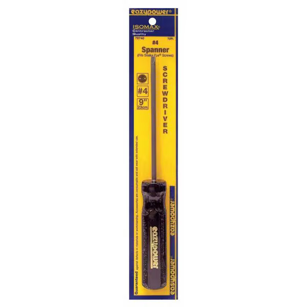 Eazypower Tamper Resistant Spanner Screwdriver #4 Round 79740 Eazypower 79740