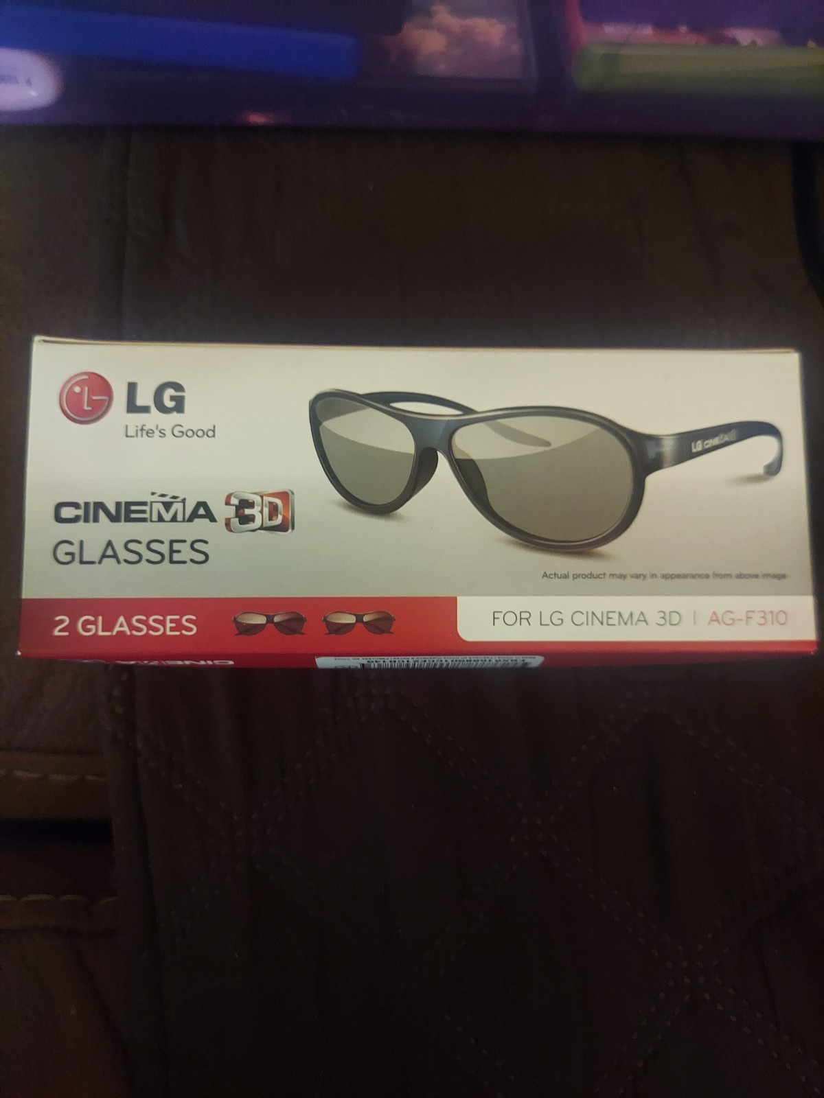 LG AG-F310 Cinema 3D Glasses - Black