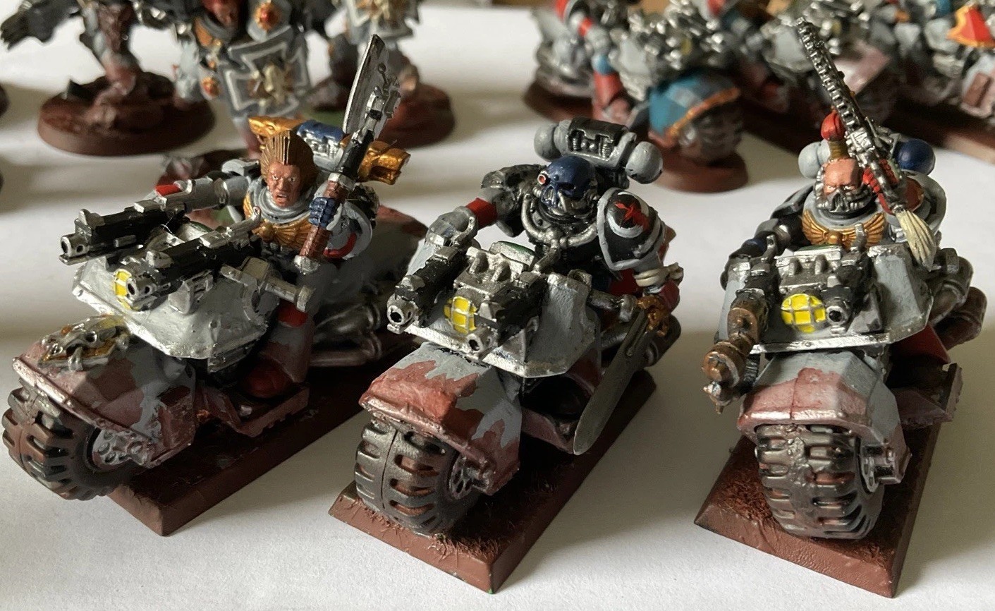 Warhammer 40K - Space Marines Space Wolves - 3x Bikes Squad (R20) Exc