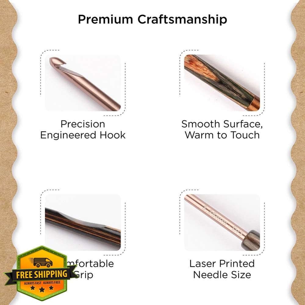 Knitter's Pride Terra Crochet Hook US Size D 3.25mm Single-Ended