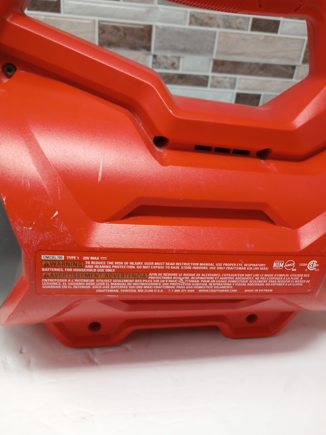 Craftsman 20V Blower CMCBL700 TOOL ONLY