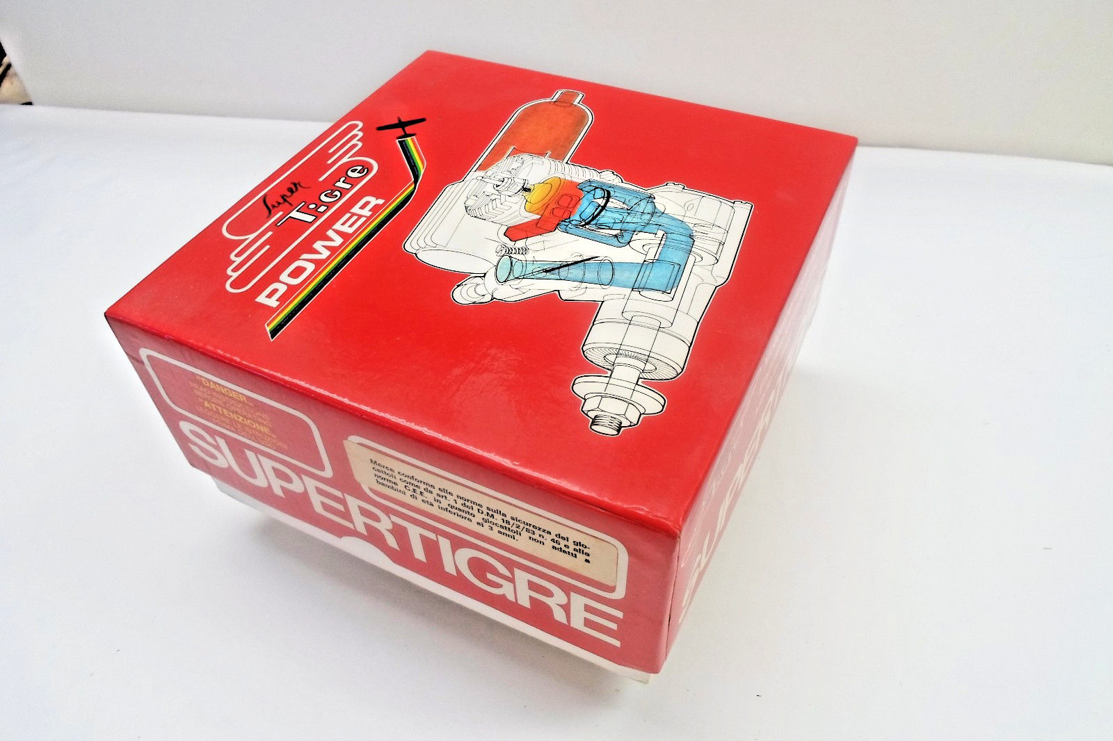 Vintage Radio Control Super Tigre Engine / Empty Box with Hardware