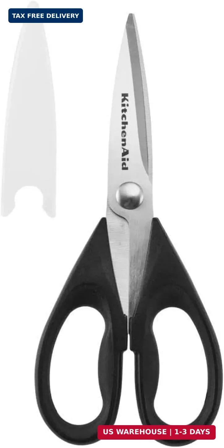 KitchenAid All Purpose Kitchen Shears with Protective Sheath Durable Stainless S