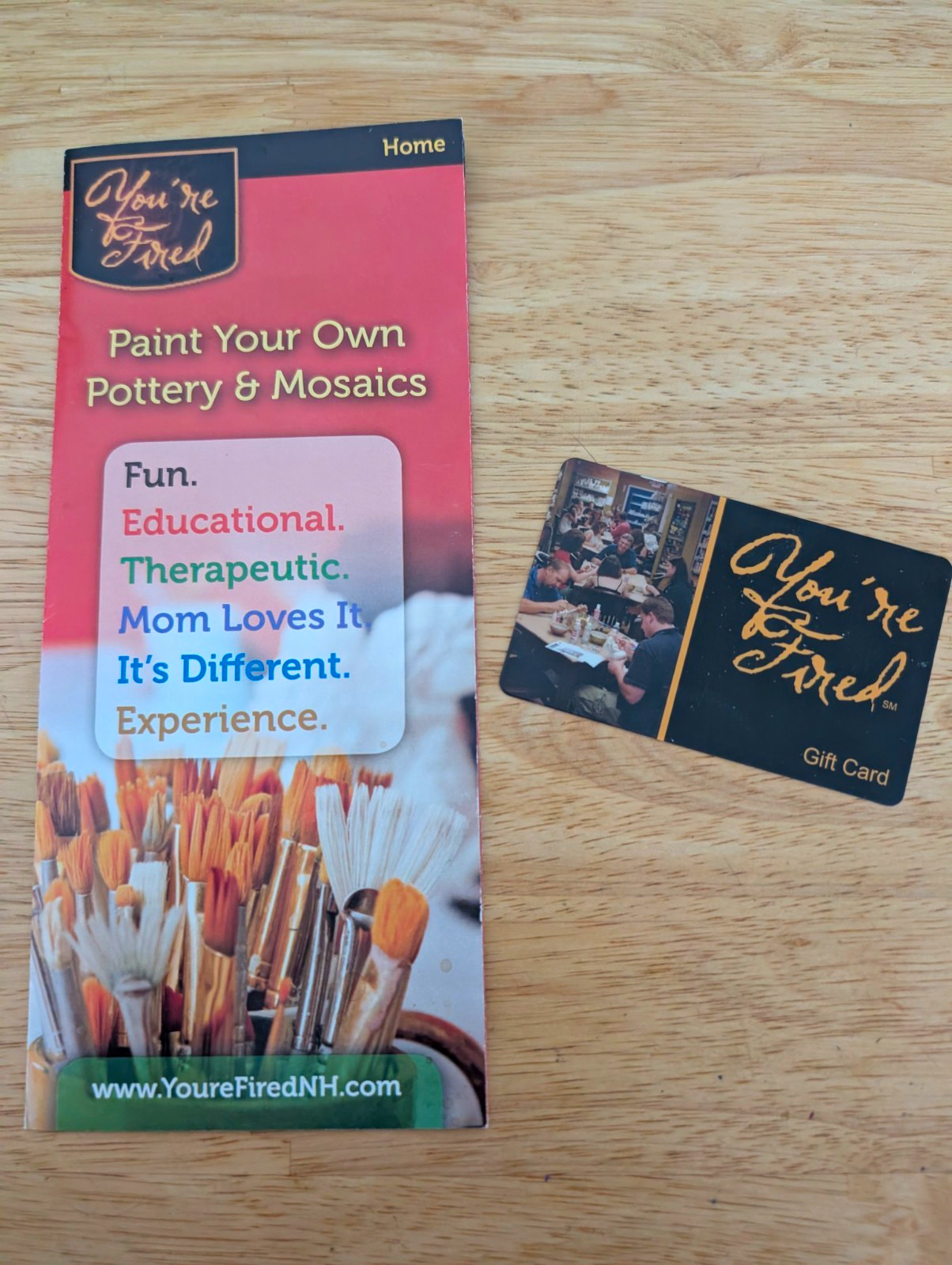 You're Fired $100 Gift Card for Paint Your Own Pottery & Mosaics (NH)