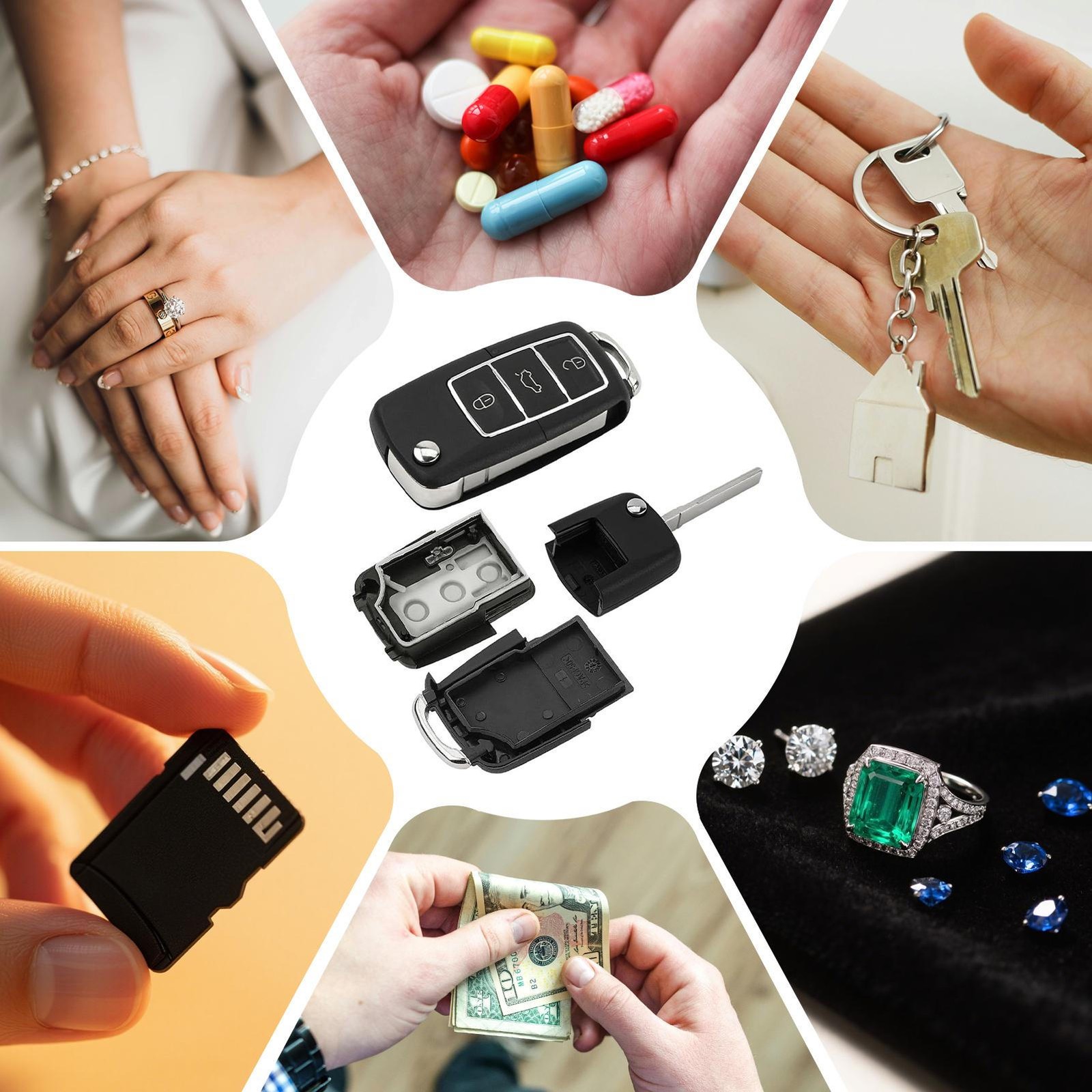Fake Car Key Diversion Safe - Hidden Secret Compartment Stash it Box