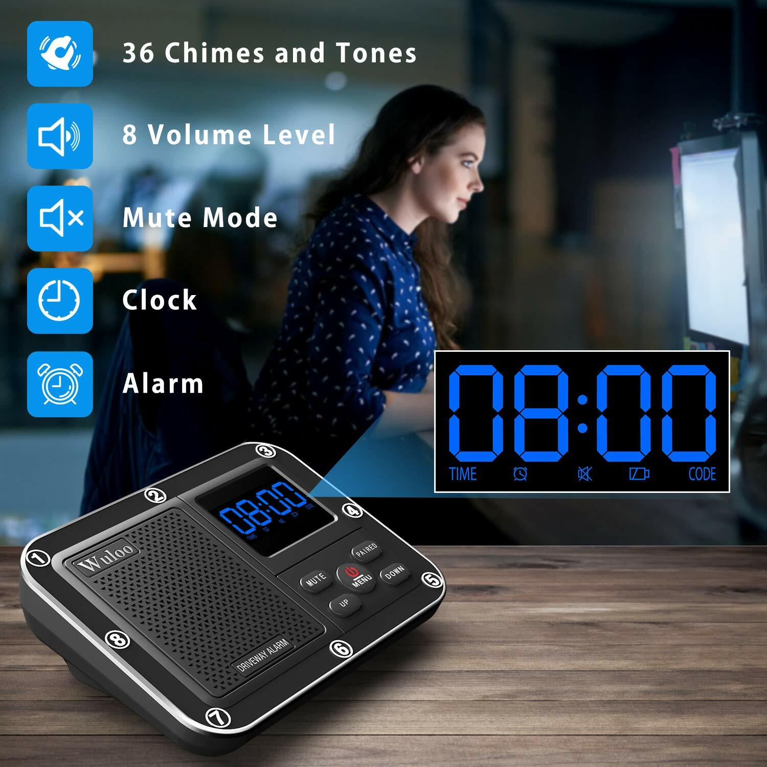1/3 Mile Solar Driveway Alarms Wireless Long Range Home Outdoor Motion Detectors