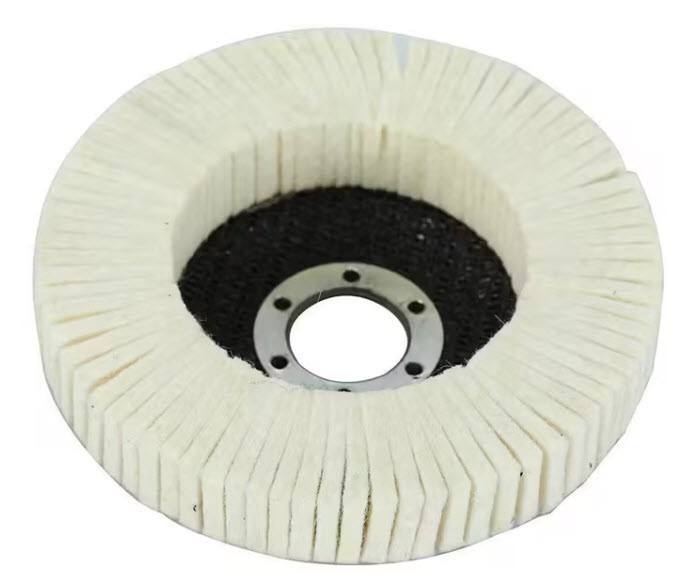 USA 5-Pack 5-inch/125mm Medium-Density Felt Polishing Wheel for Angle Grinder