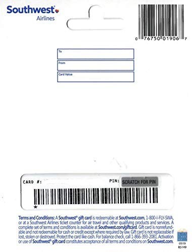 Southwest Airlines Gift Card $100