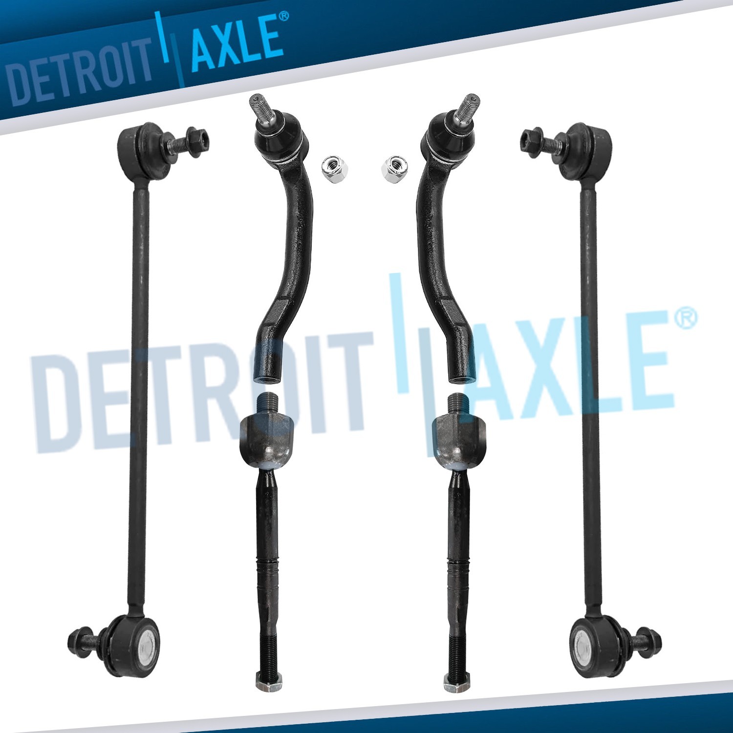 Front Sway Bar Links and Tie Rod Ends for 2018 2019 2020 2021 2022 Honda Accord