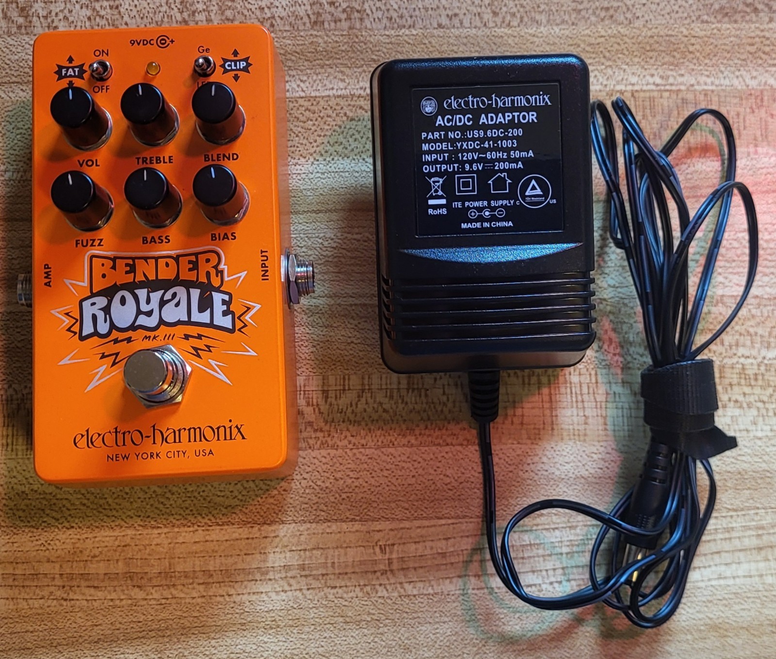 Electro-Harmonix Bender Royale Germanium Fuzz Pedal - Open box