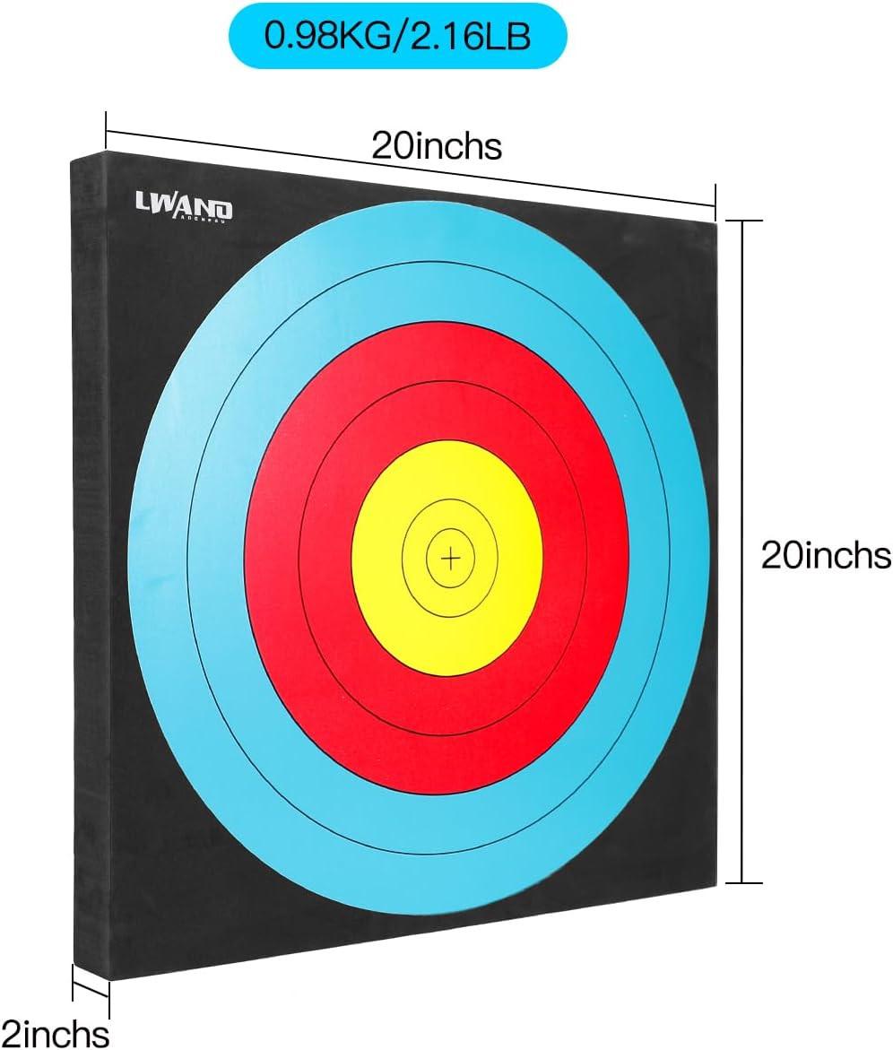 20" High-Density Foam Archery Target for Backyard Use