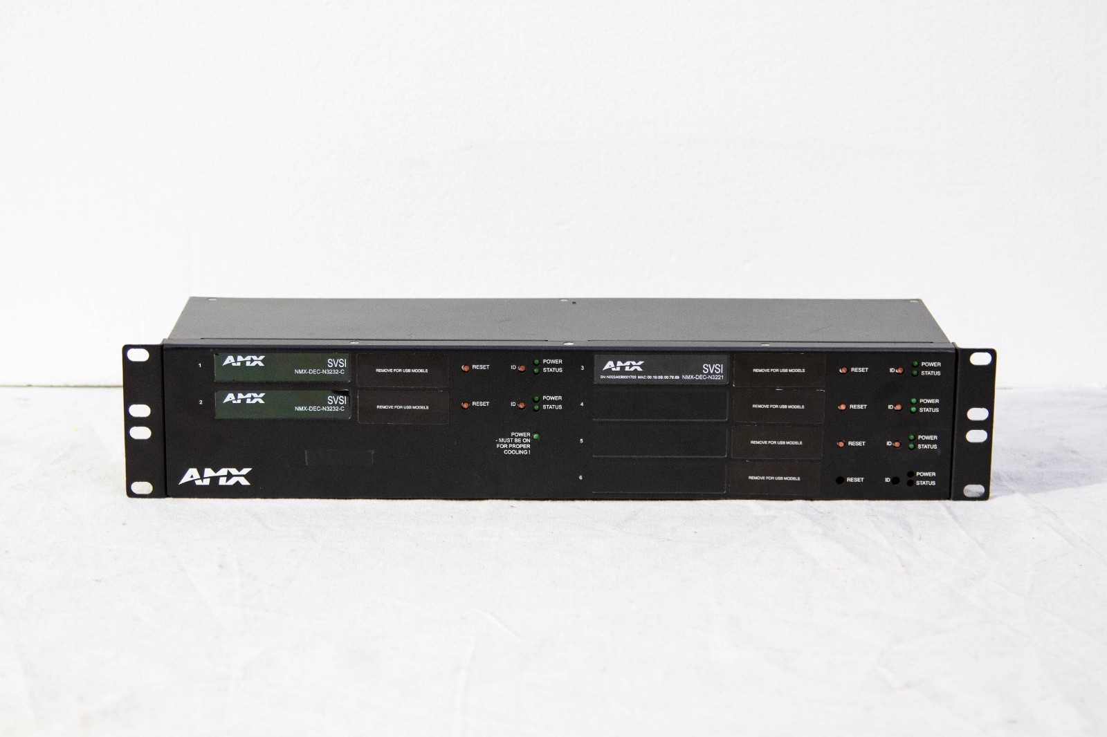AMX NMX-ACC-N9206 (FGN9206) Rack Mount w Power for 6 SVSI N-Series Card Units