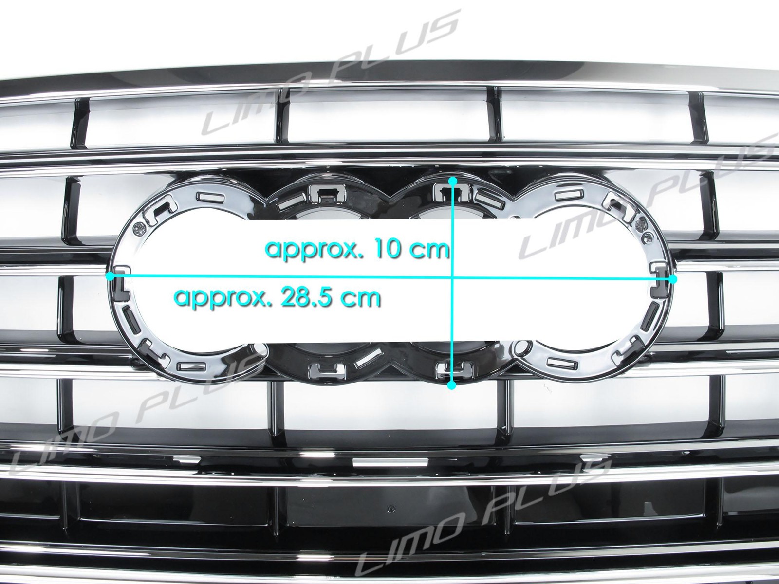 Front Bumper Grille Radiator Grill Gloss Silver Grid For Audi A8 D4 2011-2014