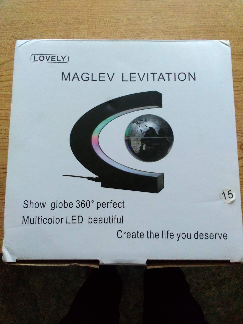 Magnetic Levitating Floating Globe blue light up