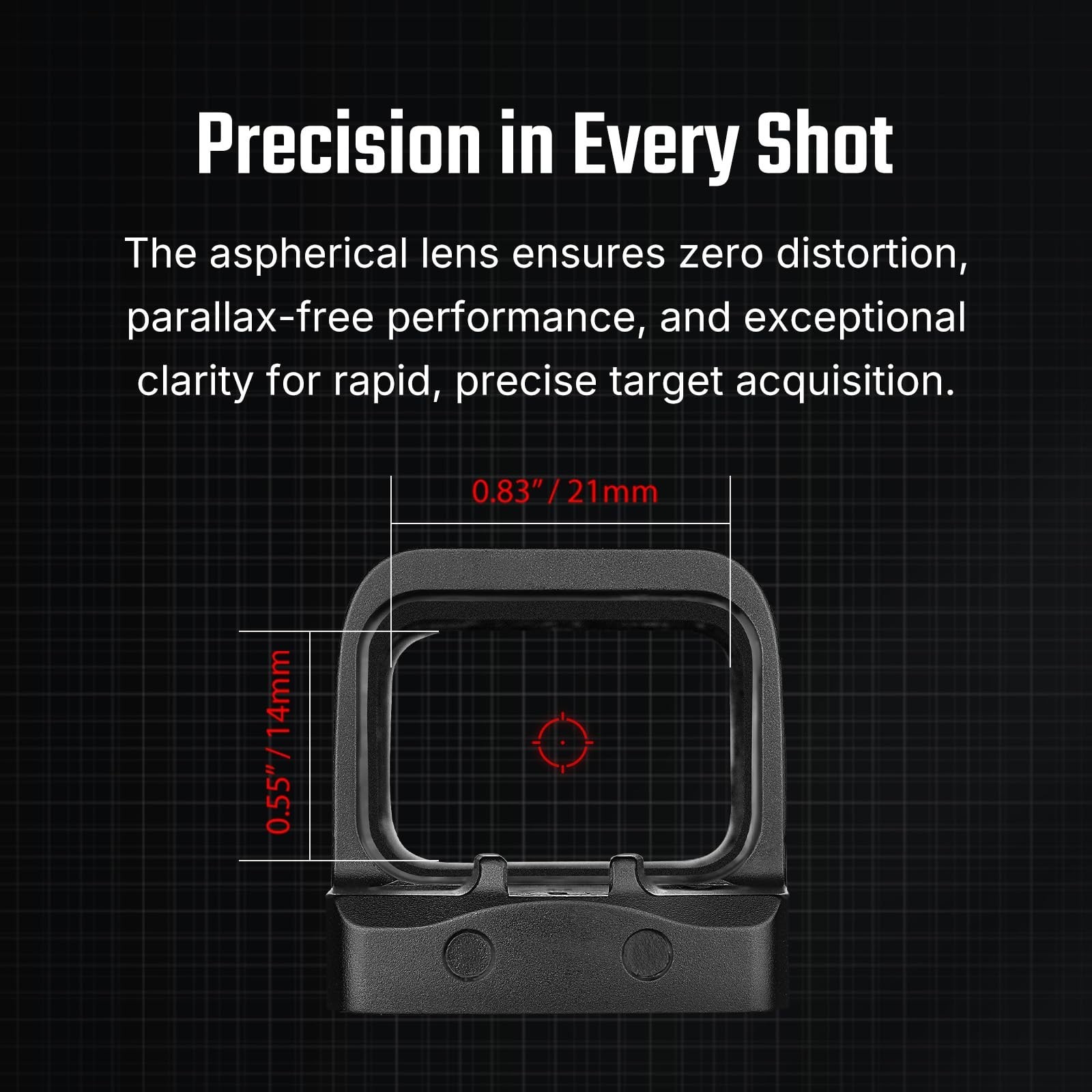Olight Osight SE, 2 MOA Dot + 32 MOA Circle Red Dot Sight