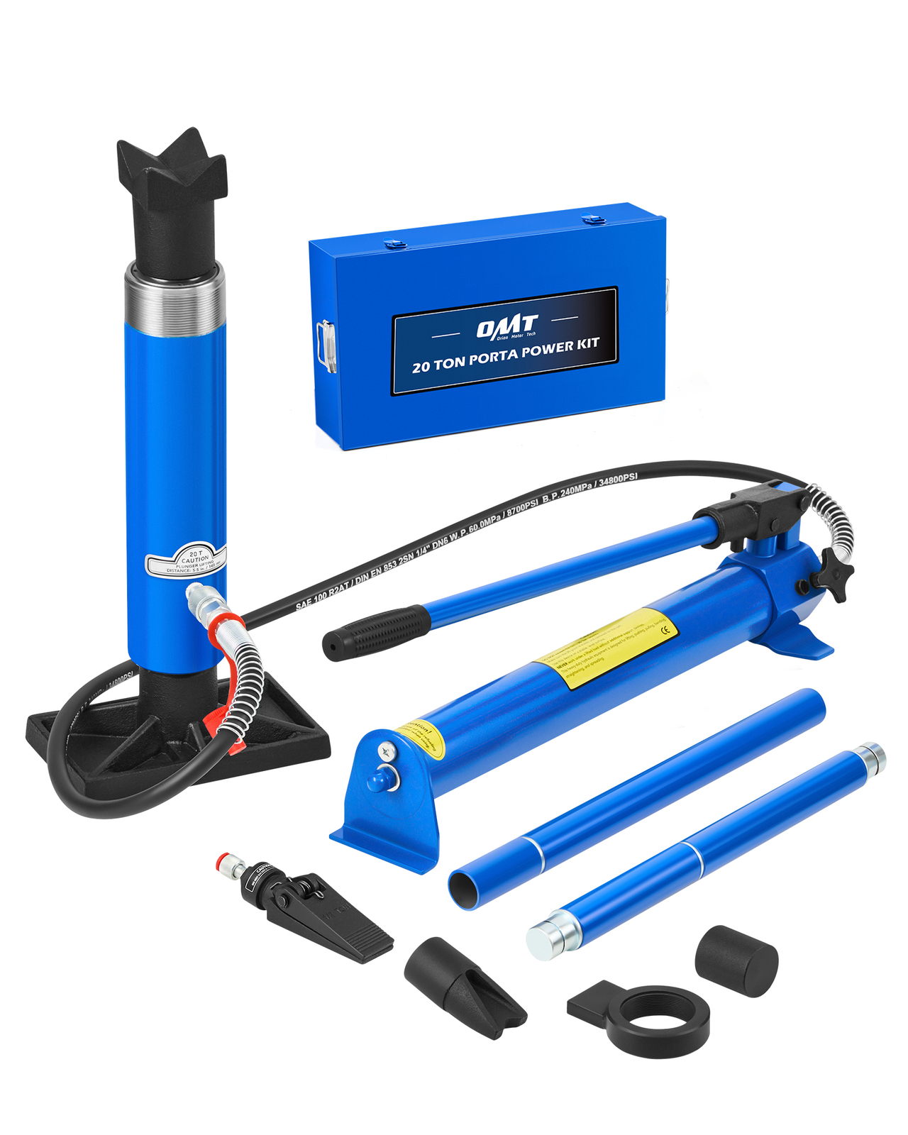 OMT 20 Ton Hydraulic Porta Power Jack Air Pump Lift Ram Body Frame Repair Kit