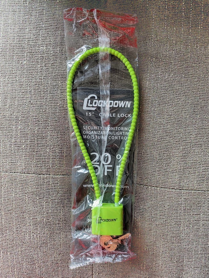 Lockdown Firearm Handgun Rifle Shotgun 15” Gun Cable Lock With 2 Keys Brand New
