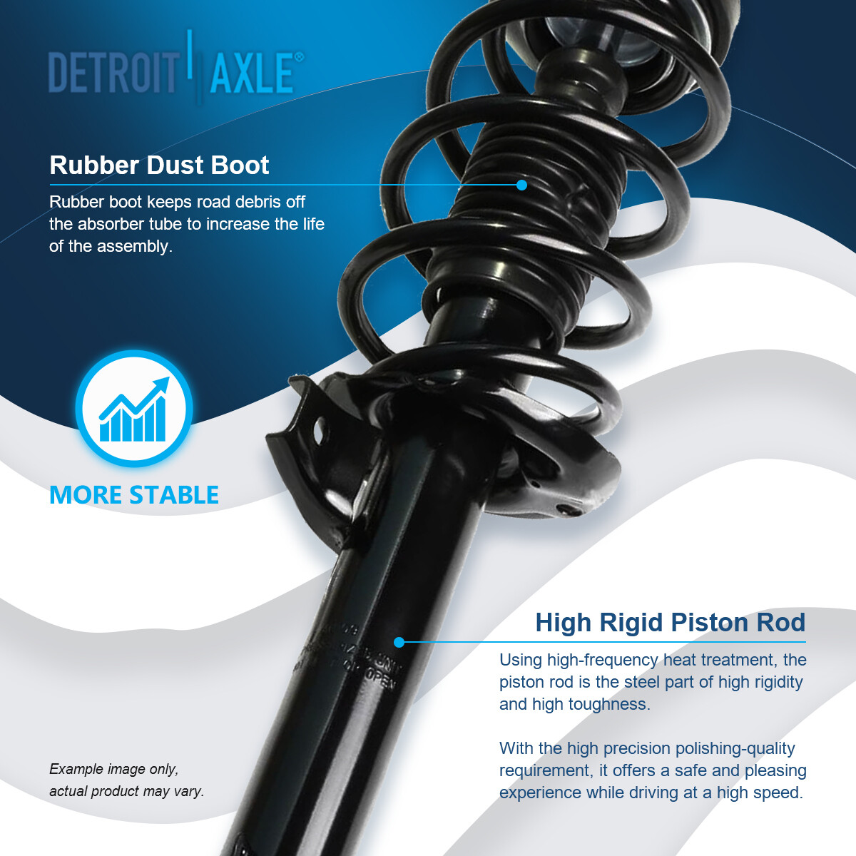 Front Struts Spring Assembly + Sway Bar Link for VW Beetle Eos Golf Jetta Passat