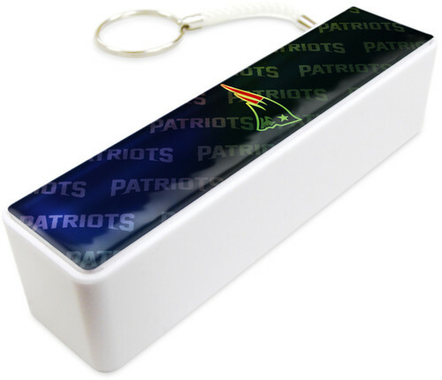 Patriots NFL Universal Powerbank MIZCO 1600 MAH 6+Hours Talk/Video [White]
