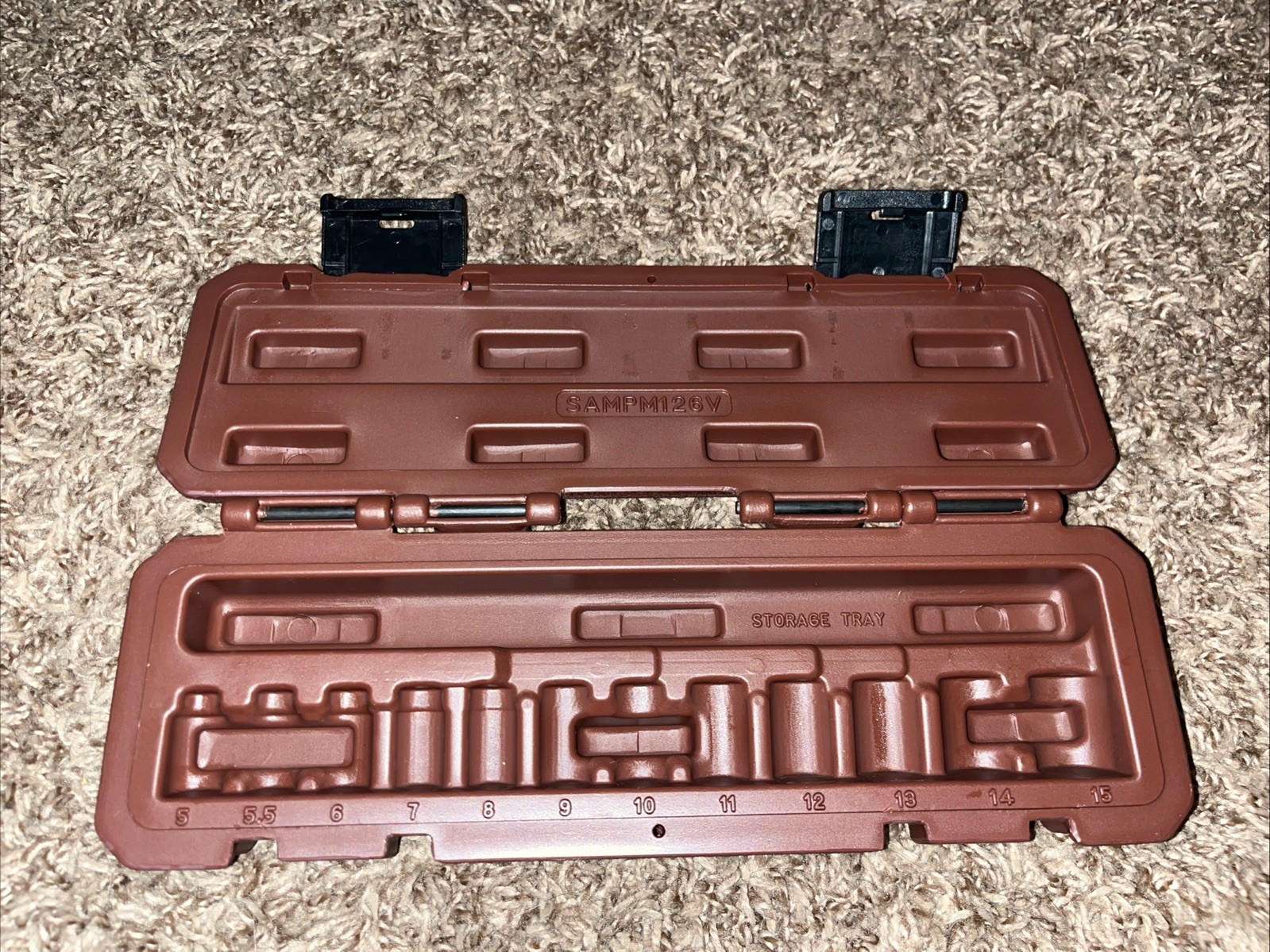 Matco Tools 1/4 Shallow Socket 5,5.5-15 Blow Molded Case Organizer