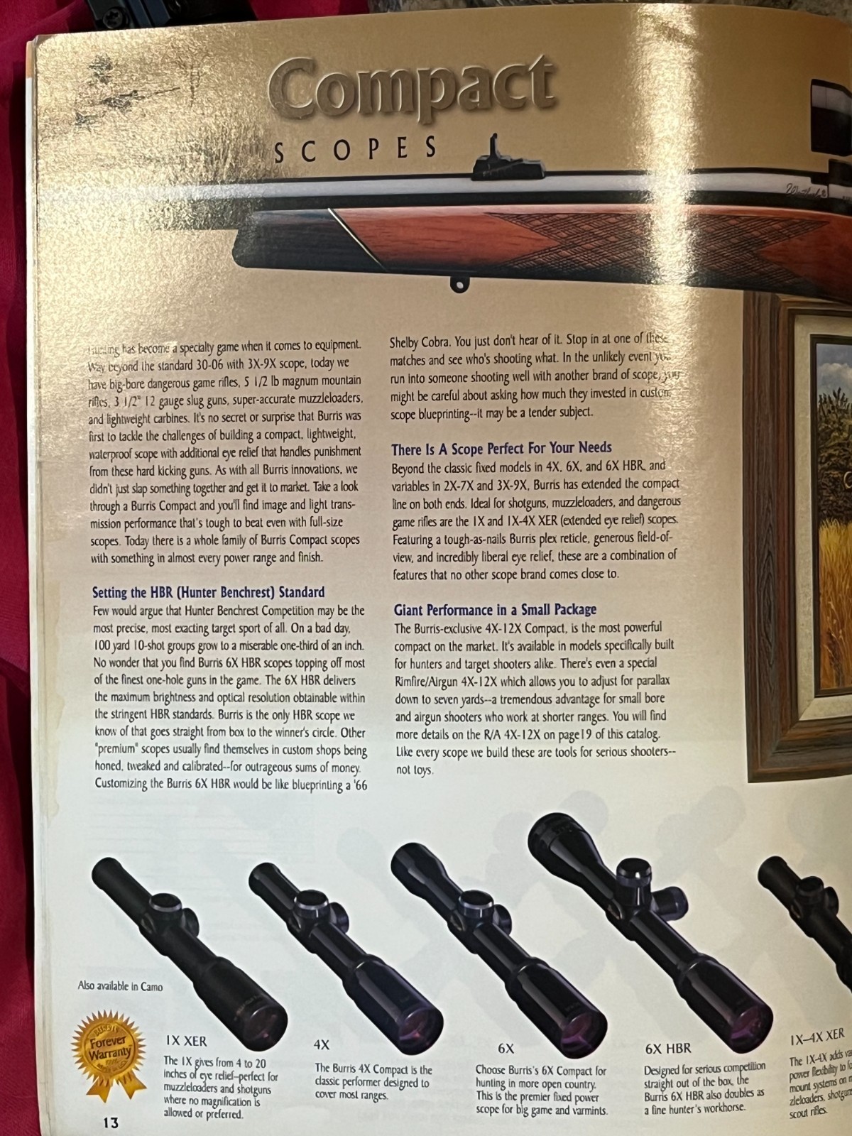 BURRIS U.S.A. 4X COMPACT MINI scope circa 1994